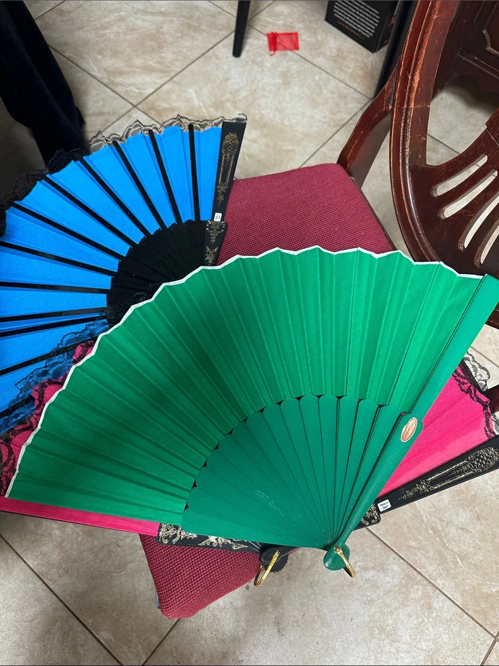 Folding Spanish Hand Fan 🪭 lot of 3